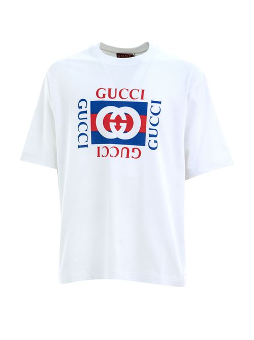 T-shirt with Print GUCCI | 784361 XJGKA9074